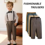 Formal Trousers For School Boys Children Kids Photography Pants For Birthday Wedding Big Boys Classic Fashion Pants Costume - Image 2