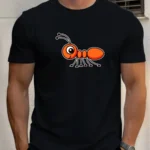 T Shirts For Men Ant 100% Cotton Graphic Printing Summer Round Neck T-Shirt Casual Breathable Street Style Daily Top