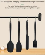 Silicone Kitchenware 6-Piece Set, Cream Scraper, Spatula, Oil Brush, Size Scraper Set Baking Tool, Non-Integrated Hand - Image 19