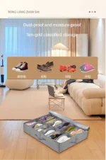1Pc Closet Bed Shoe Storage Boxes Foldable Underbed Shoesorganizer Containers Under Bed Storage Bags Home Shoe Rack Organizer - Image 13
