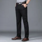 Men's Classic Stretch Casual Pants Business Office Straight Male Pants Brand Clothing Fashion Soft Cozy Trousers Solid Color - Image 7