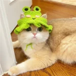 Cute Cat Hat Funny Pets Party Cosplay Headwear Delicate Hemming Pendant Decor Elasticity Knitted Hat Pet Accessories - Image 7