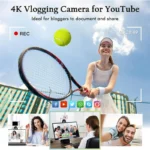 4K Vlogging Travel Front-facing Digital Camera A15 Portable High Definition 1080P Photography Travel Selfie Cam 44MP Resolution - Image 6