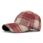 Hats for Men and Women New Classic Plaid Baseball Cap for Autumn and Winter Hard-Brimmed Face-Slimming Duckbill Cap Sun Hat - Image 17