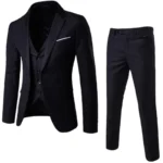 Men's Casual Dress Pants Stretch Comfortable Office Black Slim Suit Pants Business - Image 4
