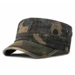 Vintage Camouflage Hats for Men Women Spring Summer Flat Top Baseball Caps Outdoor Camo Cadet Combat Fishing Cap Sunscreen Cap - Image 7