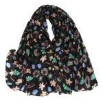 Christmas Style Cartoon Printed Scarves, Women's Seasonal Scarves, Scarves, Large Shawls, Multi-color Fashionable Scarves - Image 8