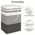 75L Large Laundry bags Baskets with Handles Durable Dirty Clothes Hamper Storage Basket for Home Dorm Hotels Laundry 40*30*60cm - Image 16