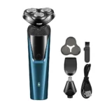 Electric Shaver for Men Facial Beard Hair Trimmer Rechargeable Portable Wet & Dry Electric Razor for Leg Chest Nose Hair Remover - Image 7