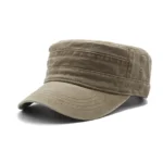 Hat Men Fishing Retro Do Old Wash Jeans Big Head Bib Flat Top Hat Outdoor Casual Tie-In Female Cap Trend European And N Style - Image 7