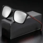 Classic Square Men's Sunglasses Comfortable Lightweight Black Frame Glasses Ideal for Travel Photography Gifts - Image 12
