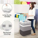 75L Large Laundry bags Baskets with Handles Durable Dirty Clothes Hamper Storage Basket for Home Dorm Hotels Laundry 40*30*60cm - Image 2