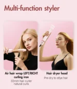 Hair dryer brush detachable 5-in-1 styling and drying system for quick drying, curl smoothing and styling, straightening brush - Image 5