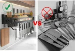 Kitchen Spice Storage Knives Holder Knife Stand Spice Rack Organizer Knives Holder Spoon and Chopsticks Rest Hanging Organizers - Image 12