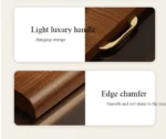 Wooden Cutting Board Double-sided solid wood Butcher Block made of rosewood,Heavy Duty Wooden Chopping Board cutting board - Image 17