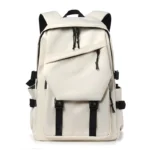 Simple solid color backpack,  travel backpack, plenty of storage space, very suitable for commuting, school, work and going out. - Image 7