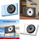 Digital Camera 4K 24 Million Pixels Children Camcorder 16x Zoom Compact Cameras Auto Focus for Kids Adult Beginners Photograph - Image 6