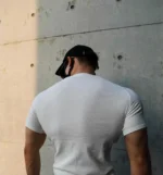 T Shirt Men Casual Short Sleeve Muscle Joggers Bodybuilding Tshirt Male Gym Fitness Tops Tee Streetwear Slim Fit Summer T-shirt - Image 10
