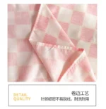 Bed Sheets Plaid Non-slip Comfortable Washed Twin Queen Full Size Nordic Style Universal Bedspread Simple Durable Antibacterial - Image 44