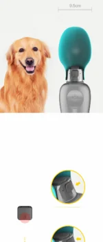 800ML Large Dog Water Bottle Dispenser For Small Big Dogs Portable Travel Pet Drinking Bowls Bulldog Labrador Feeder Supplies - Image 16