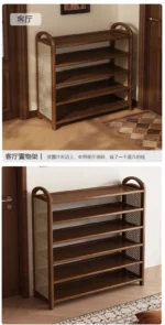 Shoes Organizers Narrow Corridor Shoe Rack Space Saving Storage Shelf Shoe Rack Luxury Designs Sturdy Home Furniture Accessories - Image 62