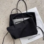 Tote Underarm Bag Multiple Compartments Fashionable Comfortable Solid Simple All-matching Soft Daliy Personality - Image 4