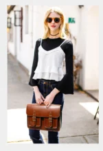 New Fashion Retro Women backpacks Shoulder Bag Female Handbags Leather Laptop Bags Business Computer Briefcase Schoolbags - Image 26