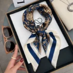 New Style Silk Scarves for Women – Luxury Silk Square Scarves, Designer-Style Silk Headscarves - Image 8