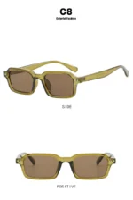 Women's Square Sunglasses 2024 New Sunglasses Fashion Sunglasses Street Photography Sunglasses Trendy Fashion - Image 25