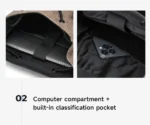 Septwolves High Quality Business Printed Leather Backpack Man Designer Drawstring Flip Monogram Laptop Bags Print Work Rucksack - Image 30