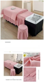 Head Washing Hairdressing Bedspread Barbershop Beauty Salon Hair Salon Thai Massage Bedspread Skin-Friendly SPA Bed Cover - Image 24