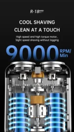 Mini Electric Smart Shaver Household Car Shaver Digital Display Dual Blade Rechargeable Shaver Powerful Beard Trimmer Tool - Image 21