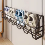 Behind the Door Shoe Rack Household Multi Layer Shoe Storage Wonder at the Door Wall Mounted Simple Small Narrow Shoe Rack - Image 4