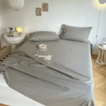 Bed Sheets Plaid Non-slip Comfortable Washed Twin Queen Full Size Nordic Style Universal Bedspread Simple Durable Antibacterial - Image 7