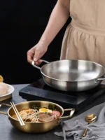 Stainless Steel Cookware Set - Multi-Purpose Saucepan, Paella & Skillet for Home Cooking, Picnic & Seafood - Image 11