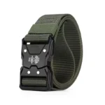 Tactical Belt Quick Release Nylon Braided Belt for Men Outdoor Hiking Work Duty with Black Buckle - Image 9