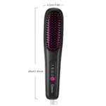 Hair Straightening Brush Portable Home Negative Ion Straightener with Multi-Heat Settings 3-Temp Ceramic Damage-Free Styling - Image 14