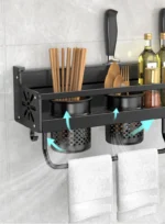 Kitchen Spice Storage Knives Holder Knife Stand Spice Rack Organizer Knives Holder Spoon and Chopsticks Rest Hanging Organizers - Image 17