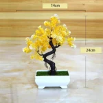 Artificial Plants Bonsai Simulated Tree Potted Fake Flowers Table Porch Potted Ornaments Home Wedding Decor Housewarming Gift - Image 12