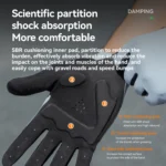 ROCKBROS Spring Summer Cycling Gloves Lightweight Breathable Full Finger Gloves Shock Absorption SBR Pad Anti-slip Sports Gloves - Image 3
