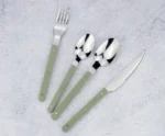 New Design Dinnerware 4 In 1 Set Stainless Steel 18/8(304) ABS Handle With Rivets Top Mirror Polishing Cutlery Sets For Kitchen - Image 18