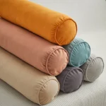 Round Bed Pillows Roll Cover Head Leg Back Lumber Support Light Travel Column Bolster Pillowcase Cylindrical Cushion Covers - Image 31