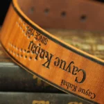 Men's Leather Belt Letter Print Luxury Classic Buckle Business Cowboy Vintage Waistband Alloy Belts - Image 4