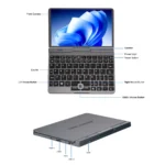 CRELANDER P8 Mini Gaming Laptop 8 Inch Touch Screen Intel Alder Lake N150 12GB DDR5 Windows 11 WiFi 6 Small Pocket Laptop - Image 6