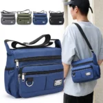 Mens Crossbody Bag Single Shoulder Bags Big Capacity Multi-Pockets Storage Bag Fashion Handbag Business Crossbody Bags - Image 11