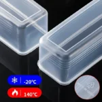 4 Pcs Long Rectangular Food Storage Containers, Plastic Reusable Refrigerator Organizer Boxes Kitchen Accessories - Image 13