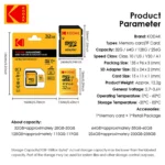 KODAK Micro SD Card RED Memory Card with Adapte 32GB MicroSDHC 64GB MicroSDXC MicroSD C10 A1 TF Flash Cards Cartao De Memoria - Image 6