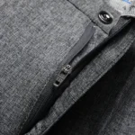 Daily Versatile Male Formal Trousers Stable Waist Breathable Linen Textured Fabric Office Wedding Multi Scene Long Pants - Image 27