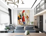 Colorful Textured Wall Art Abstract Handmade Painting On Canvas Large Wall Decor Room Decoration For Living Room Bedroom Picture - Image 21