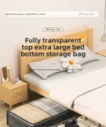 2-Pack Under-Bed Storage Bins, Large Capacity, Dustproof & Moistureproof with Clear Window Lid, Space-Saving Organizer - Image 7